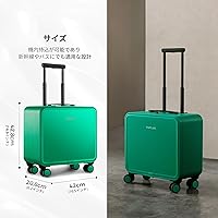 【極美品 未使用】TUPLUS 大容量 62Lスーツケース グリーン Amazon.co.jp: [TUPLUS] 前開き スーツケース アルミ フロント